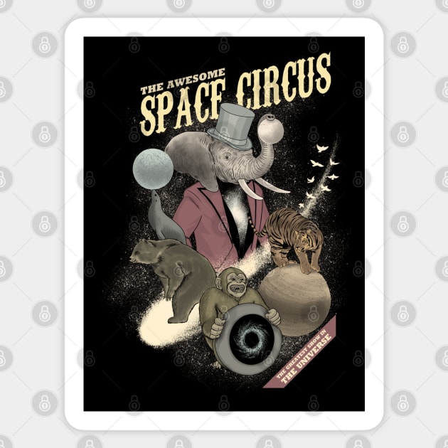 Space Circus Sticker by Sachpica